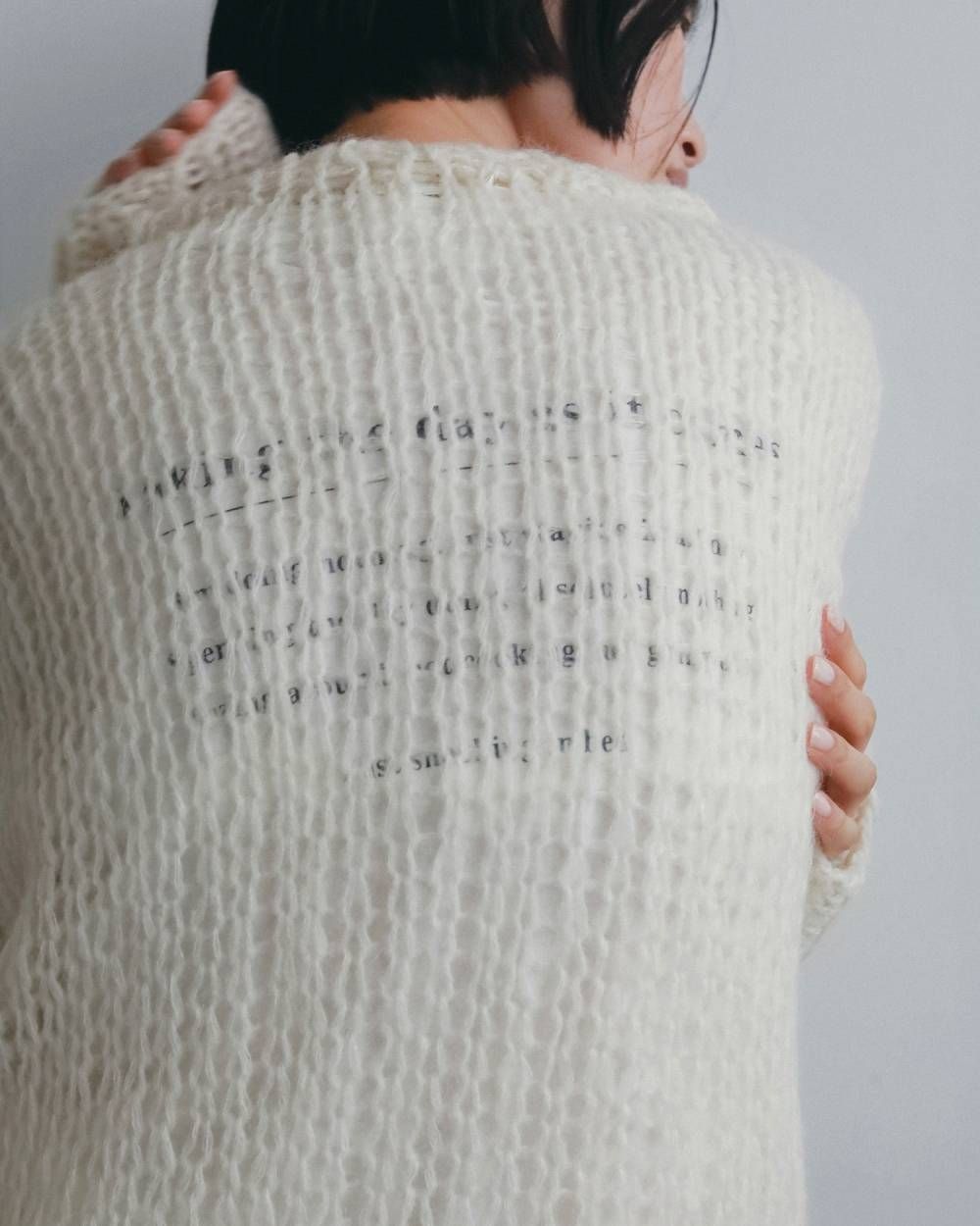 ローゲージモヘアニット (アイボリー) Lowgauge Mohair Knit (Ivory) / 26AW 【6月29日まで期間限定予約】