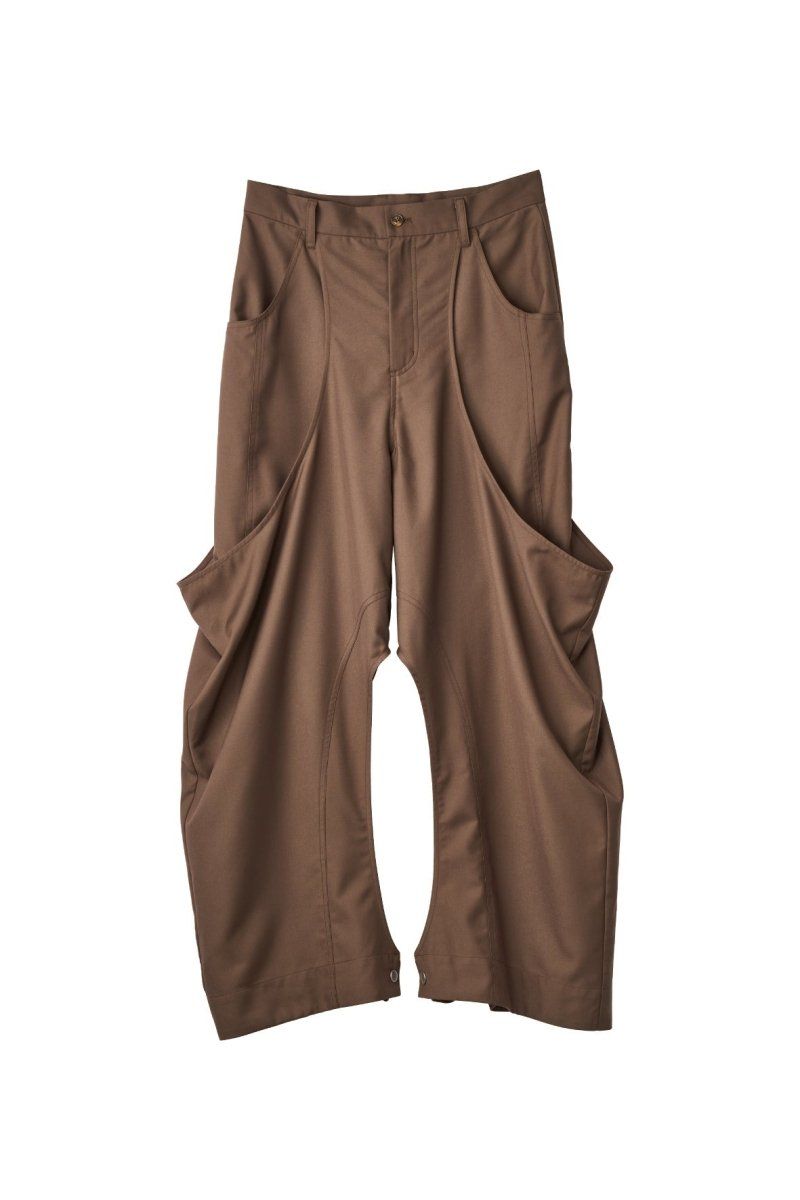 high-boot detail pants(unisex) / ハイブート ディテール パンツ (Brown) / 26SS