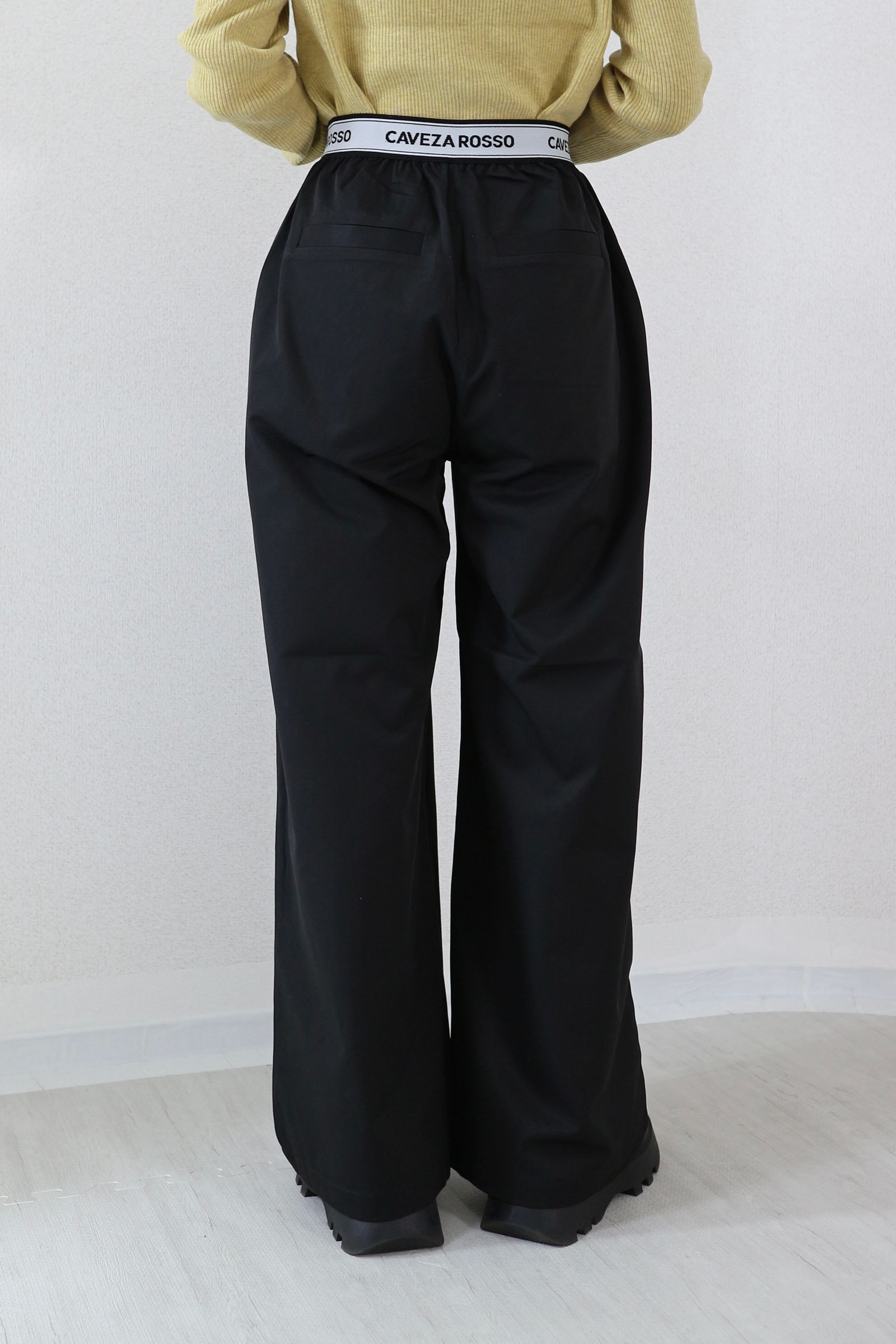 CAVEZA ROSSO - LOGO BELT STRAIGHT PANTS / ロゴベルト