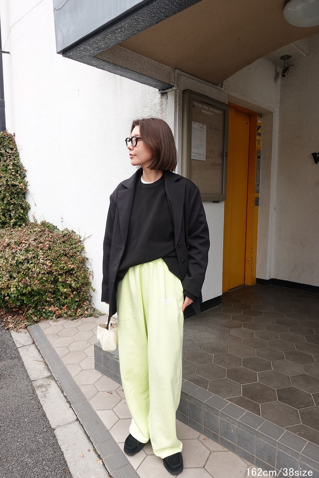 STUDIO CAVEZA Print Sweat Pants (Lemon) / スタジオカベサ プリントスウェットパンツ (レモン) / 26SS