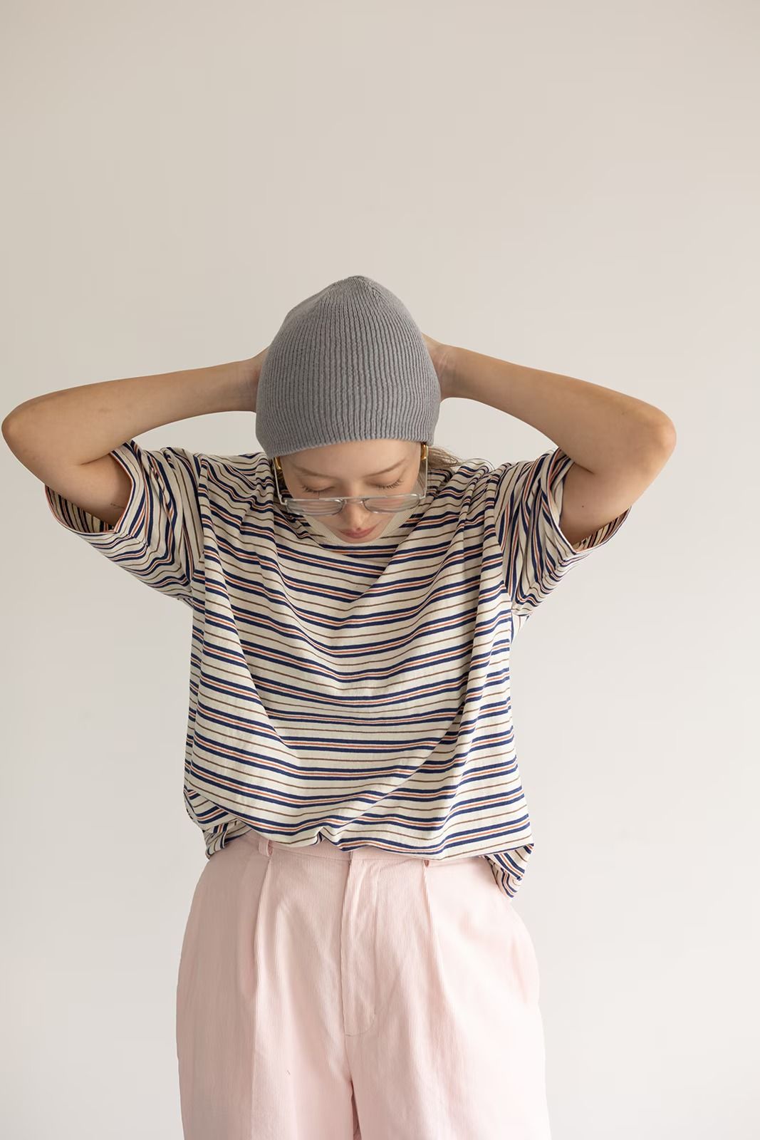 マルチボーダーTシャツ (ブルー)  Multi Border T-shirt (Blue) /  26SS