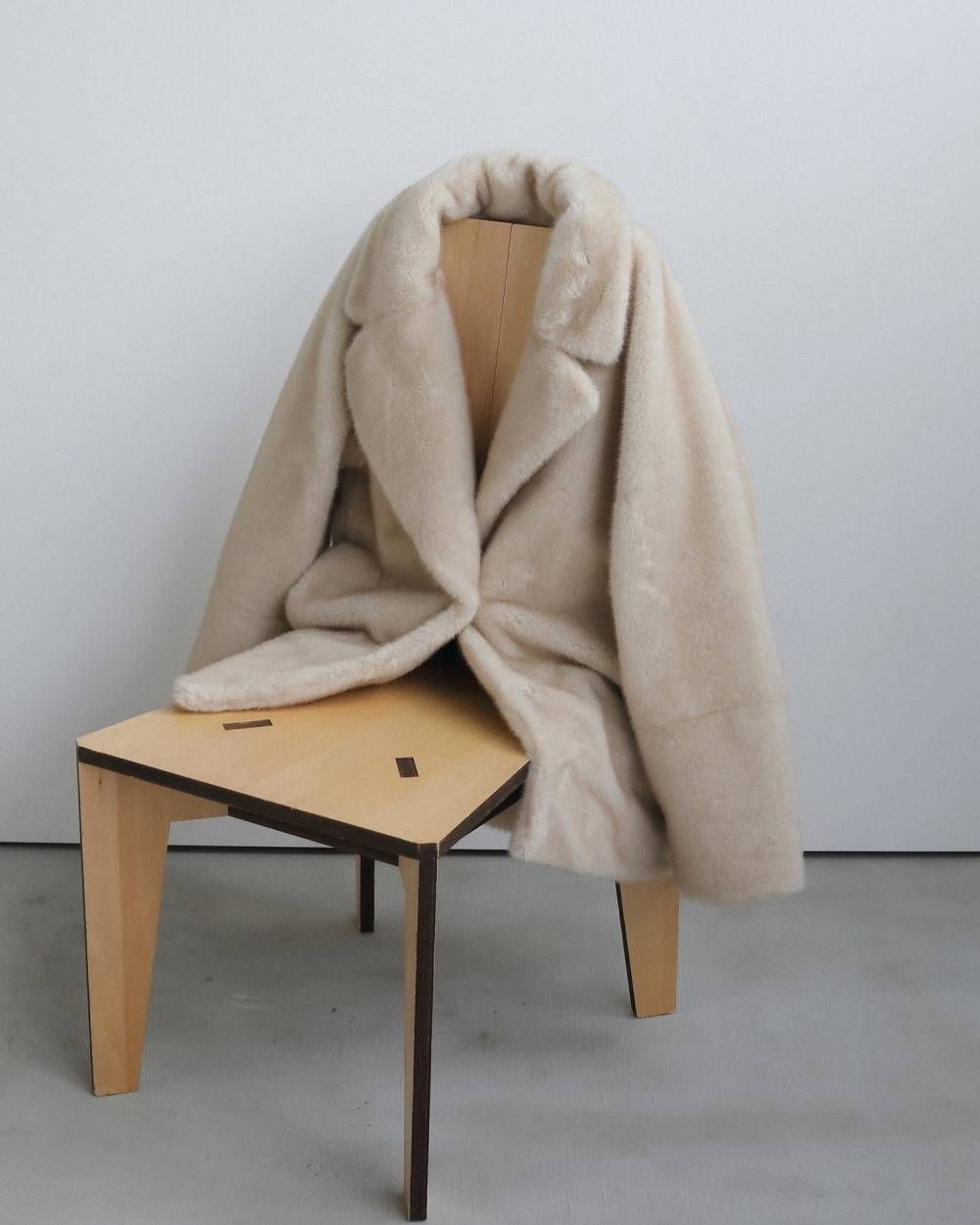 エコミンクファー ジャケット (アイボリー) Eco Minkfur Jacket (Ivory) / 26AW 【6月29日まで期間限定予約】