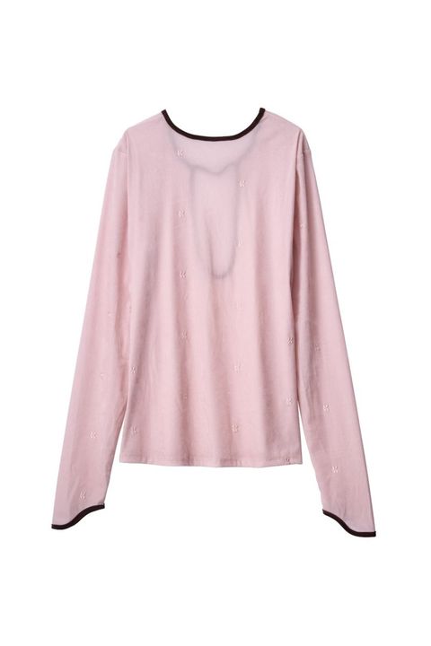 2way sheer velours tops / 2ウェイ シアーベロアトップス (ピンク) / 25AW