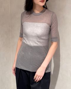 【25SS】TENCEL CASHMERE RIB T-SHIRT / テンセルカシミヤリブTシャツ (チャコールグレー)