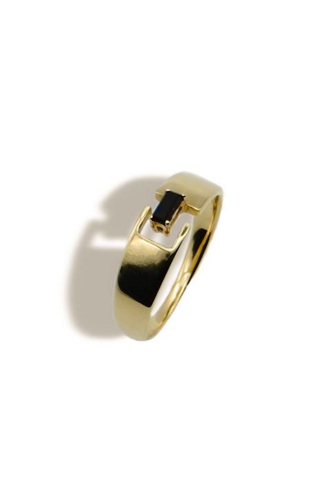 LABYRINTH BLACK ONYX RING / ラビリンス ブラック オニキス リング K9/K18 (イエローゴールド)