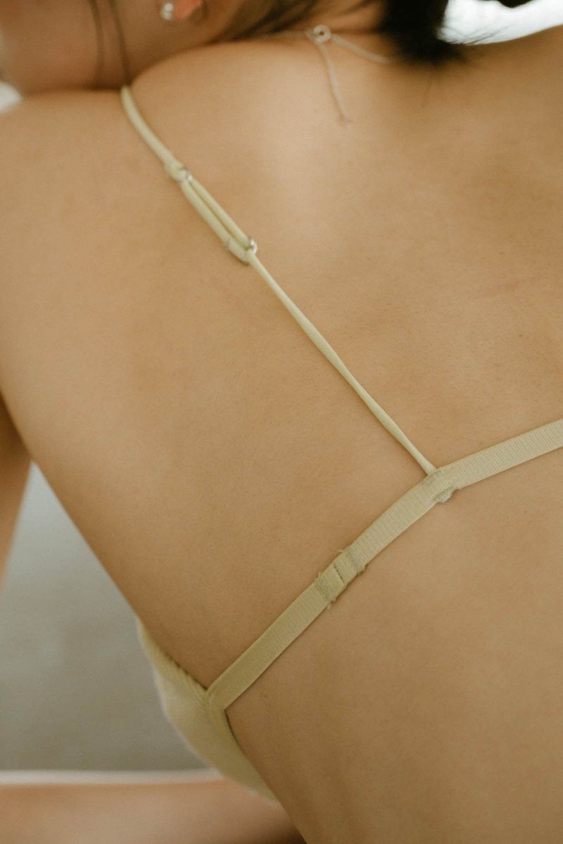 Knuth Marf - 【KnuthMarf × PALM】knit triangle bra / ニット