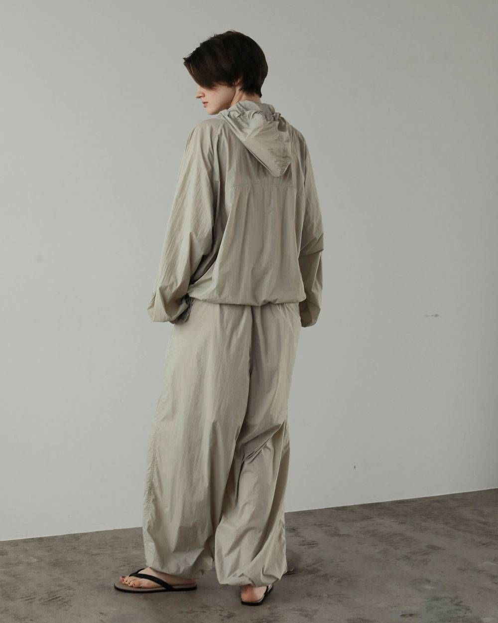 シアー ナイロンパンツ (オートミール) Sheer Nylon Pants (Oatmeal) / 27SS