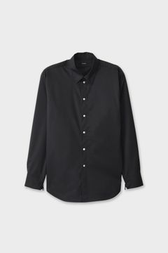 【メンズ】ZIPPER TWILL SHIRT / ジッパーツイルシャツ (ブラック)