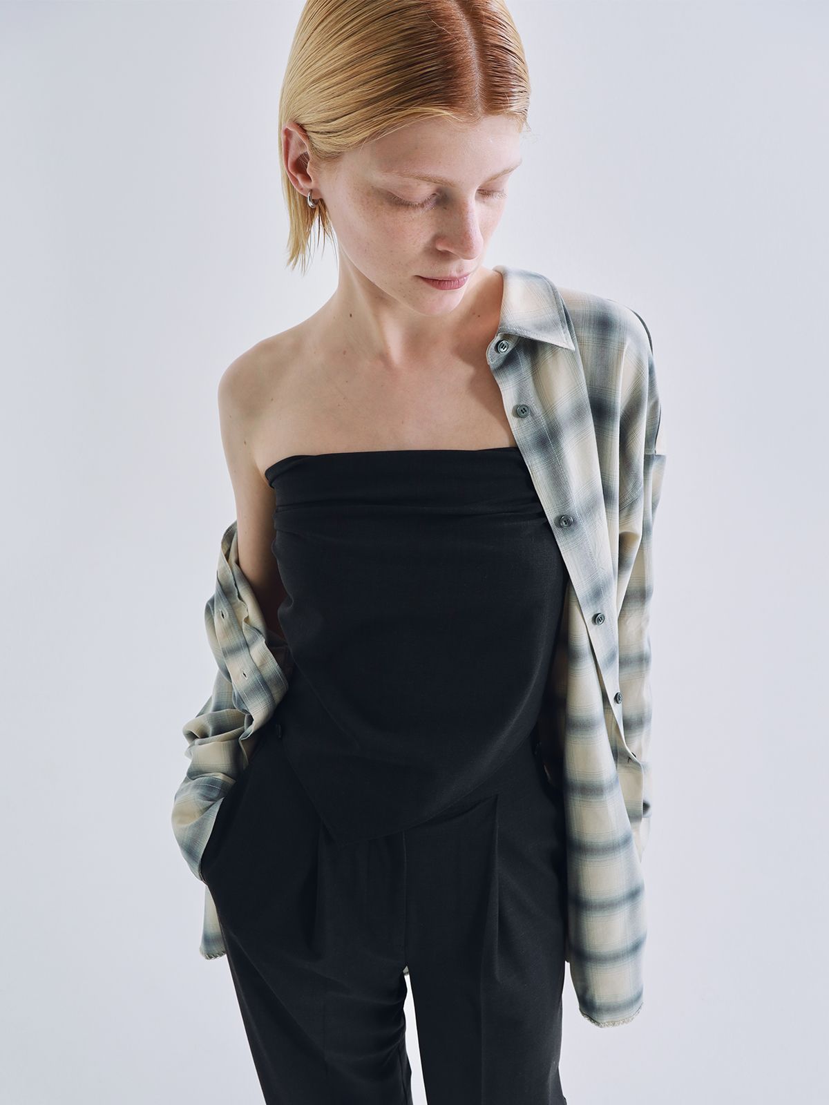 【25SS】SWAY SCARF PANTS / スウェイスカーフパンツ (ブラック)