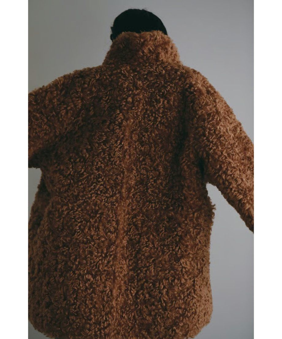 【25AW】Vintage Like Fake Mouton Reversible Coat (テラコッタ) / ヴィンテージライクムートン リバーシブルファーコート / エコファー / フェイクファー