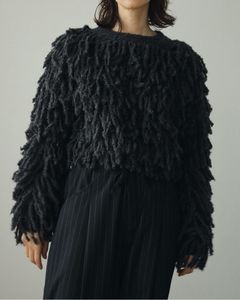 Loop Fringe Knit / ループフリンジニット (チャコールグレー)