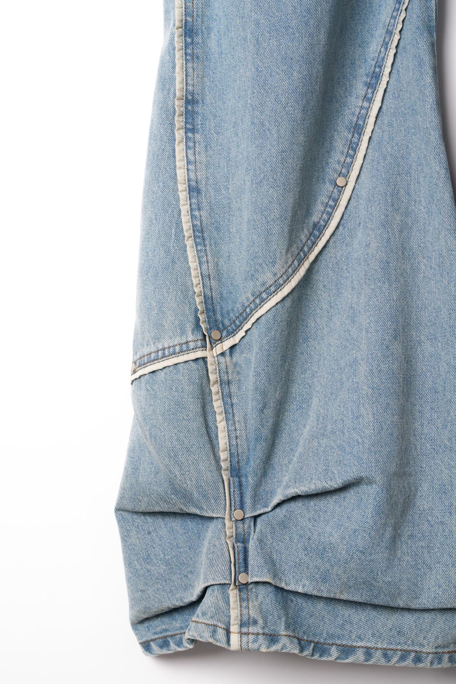 カーブ ユーティリティデニムパンツ (ブルー) curve utility denim pants(unisex) (Blue) / 26AW