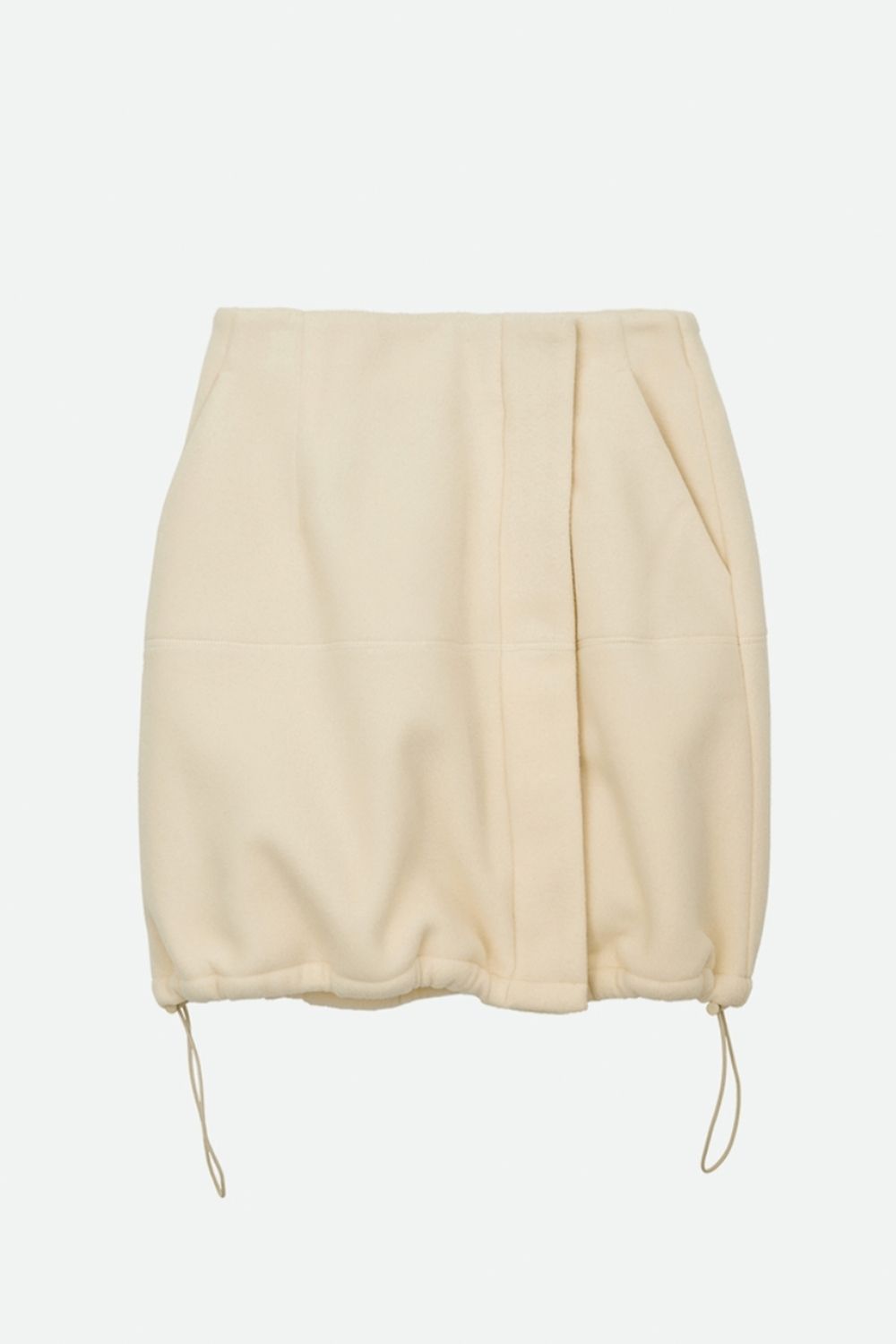 NOUNLESS - NOUNLESS FLEECE MINI SKIRT (MILK) / フリースミニ