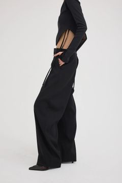 Seamless line pants / シームレスラインパンツ (ブラック)