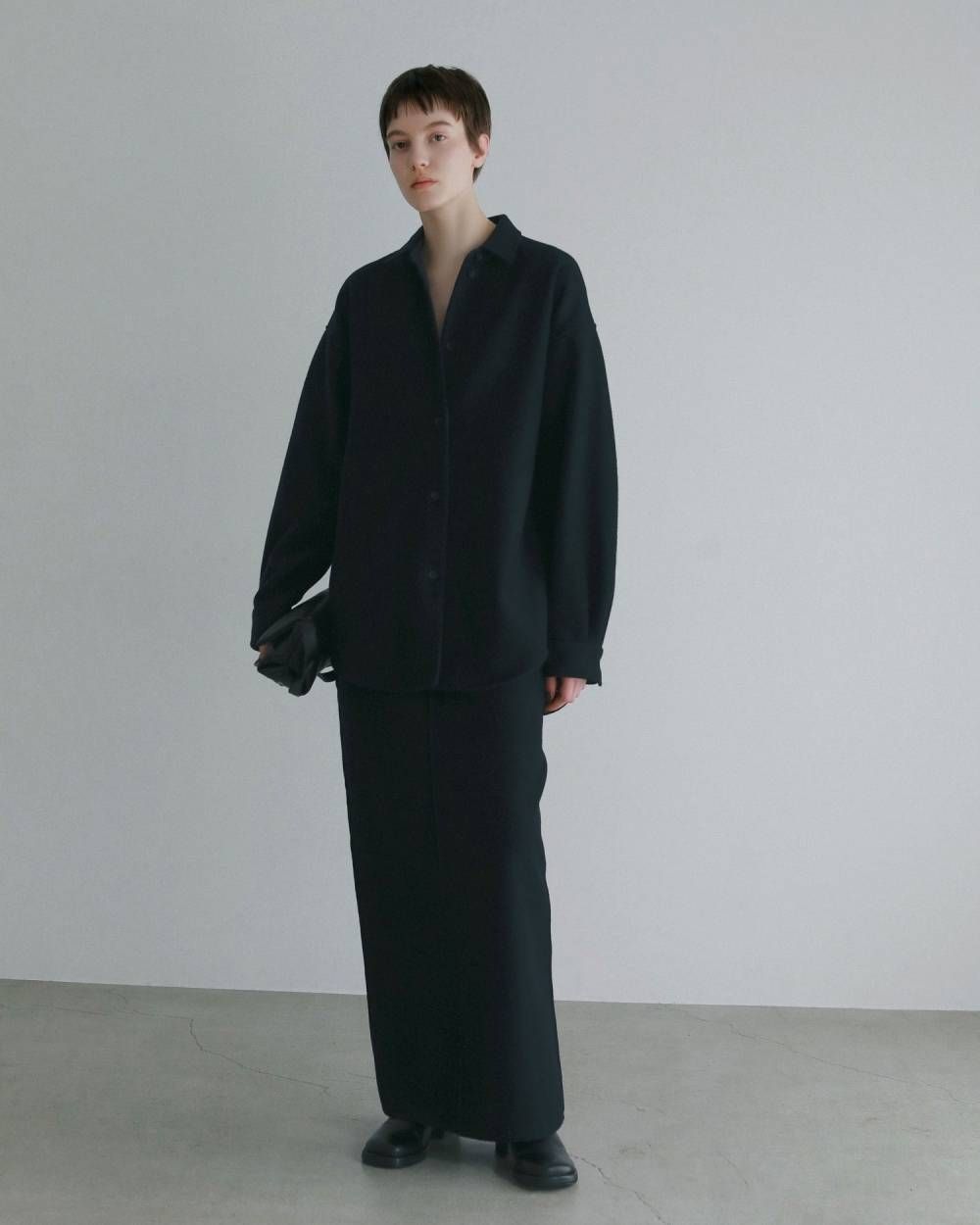 ウールオーバーシャツ (ネイビー) Wool Over Shirts (Navy) / 26AW 【6月29日まで期間限定予約】