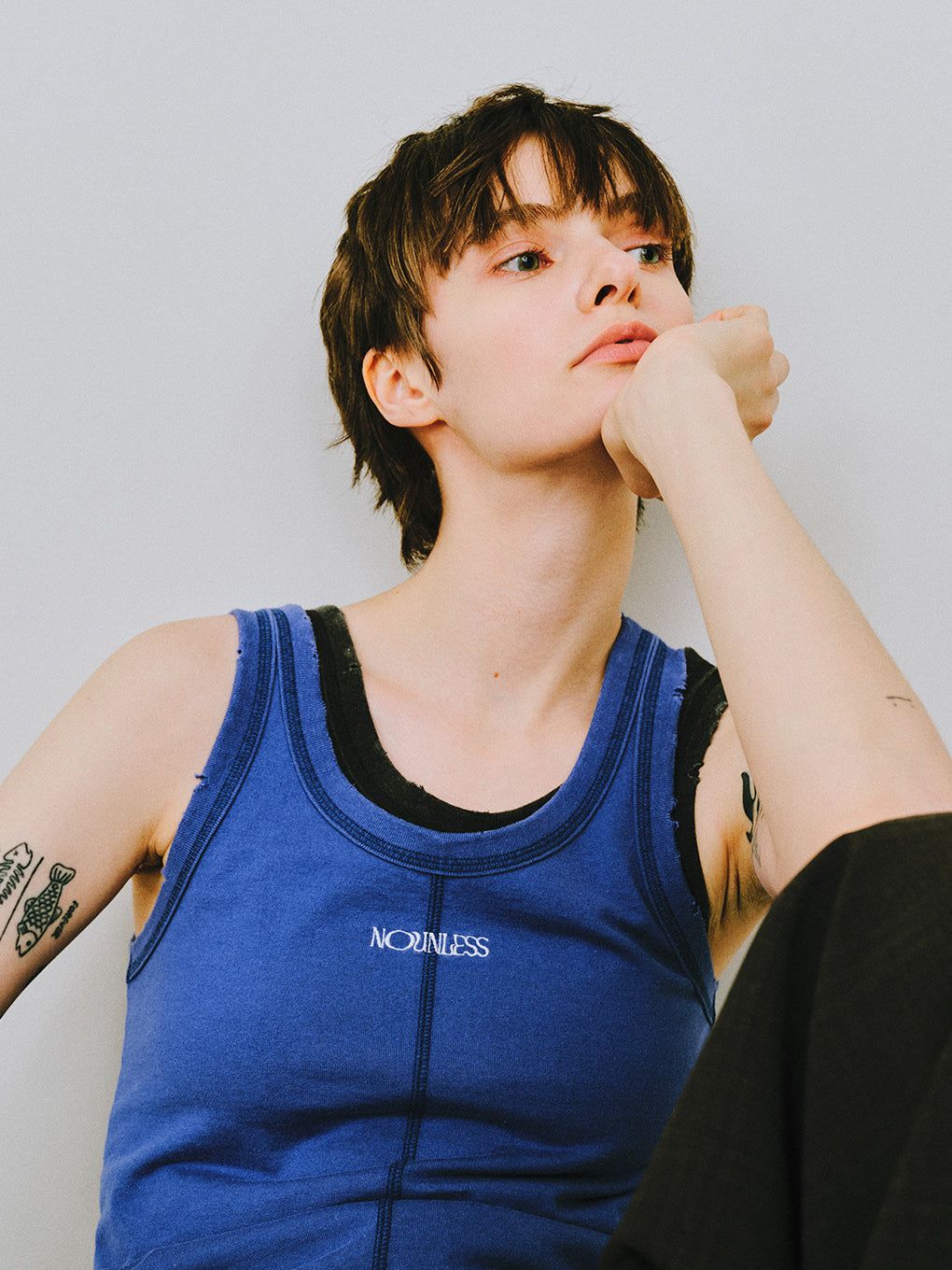 NL 2WAY LOGO MARK TANK TOP / 2ウェイロゴ タンクトップ (ブルー)