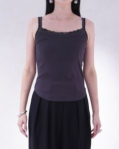 レースディテール キャミソール (グレー) lace detail camisole (Gray) /  26SS