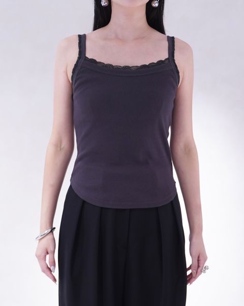 レースディテール キャミソール (グレー) lace detail camisole (Gray) /  26SS