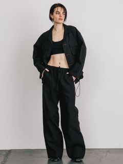 【25SS】TENCEL STITCH PANTS / テンセルステッチパンツ (ブラック)