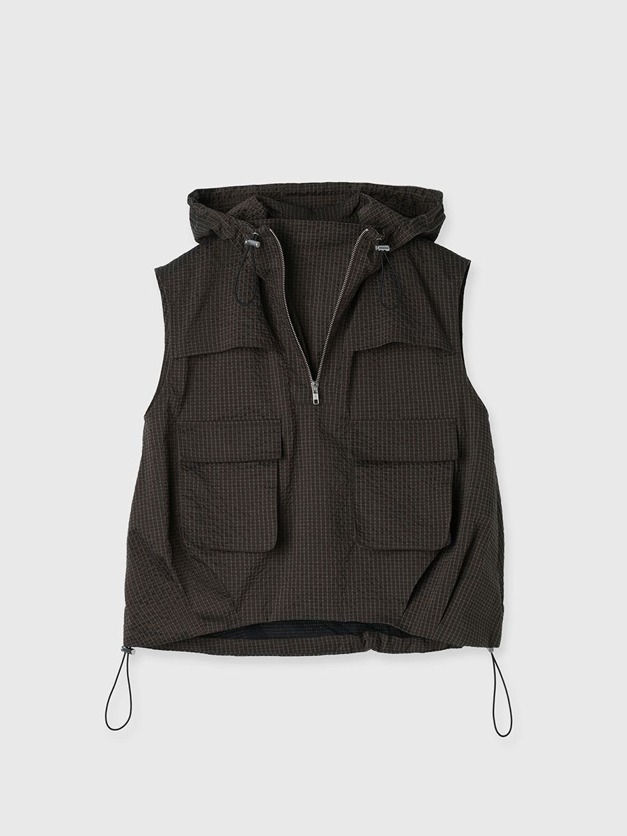 CREDONA ユーティリティージップフィッシャーベスト 新品未使用タグ付 CREDONA - 【25SS】UTILITY ZIP FISCHER VEST / ユーティリティ