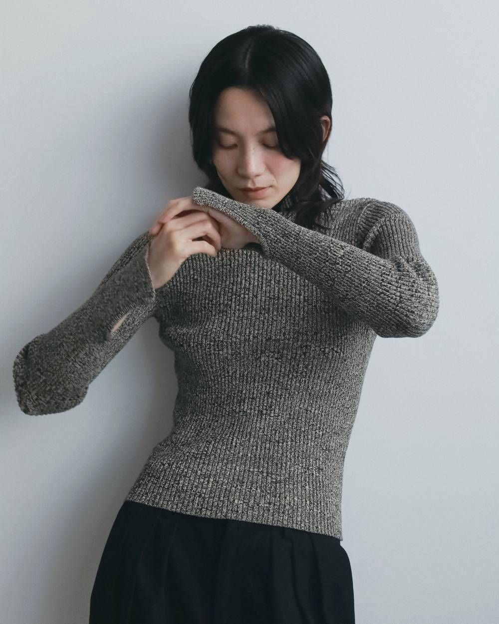 スリットタートルニット (ミックス) Slit Turtle Knit (MIx) / 26AW 【6月29日まで期間限定予約】