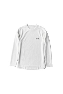 【残り1点】DRY WAFFLE LONG SLEEVE T-SHIRTS / ドライワッフル ロングスリーブTシャツ (ホワイト) / ユニセックス