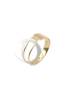 TROLLEY RING / トロリー リング K10/K18 (イエローゴールド)