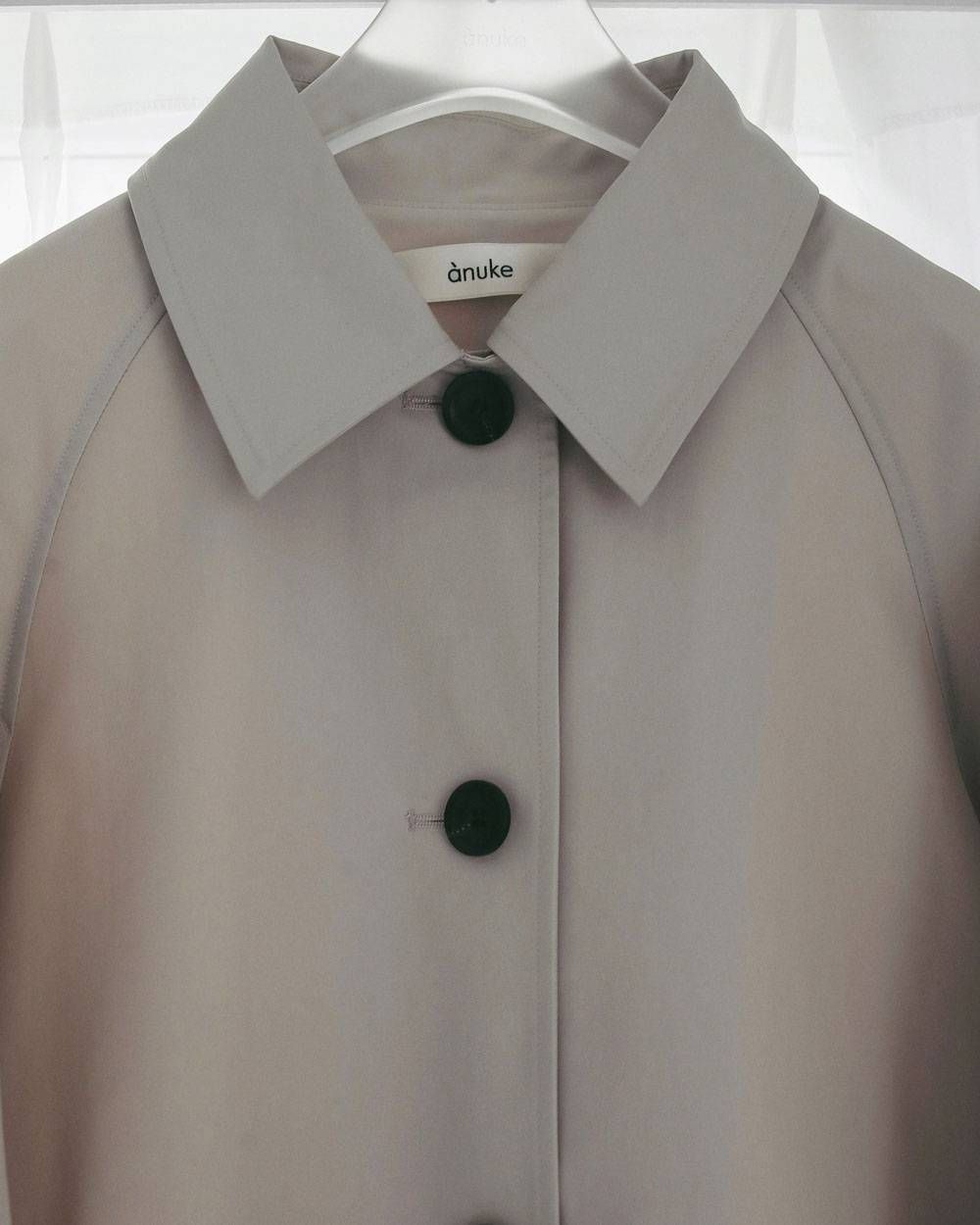 ツイルステンカラーコート (オートミール) Soutiencollar Twill Coat (Oatmeal) / 27SS