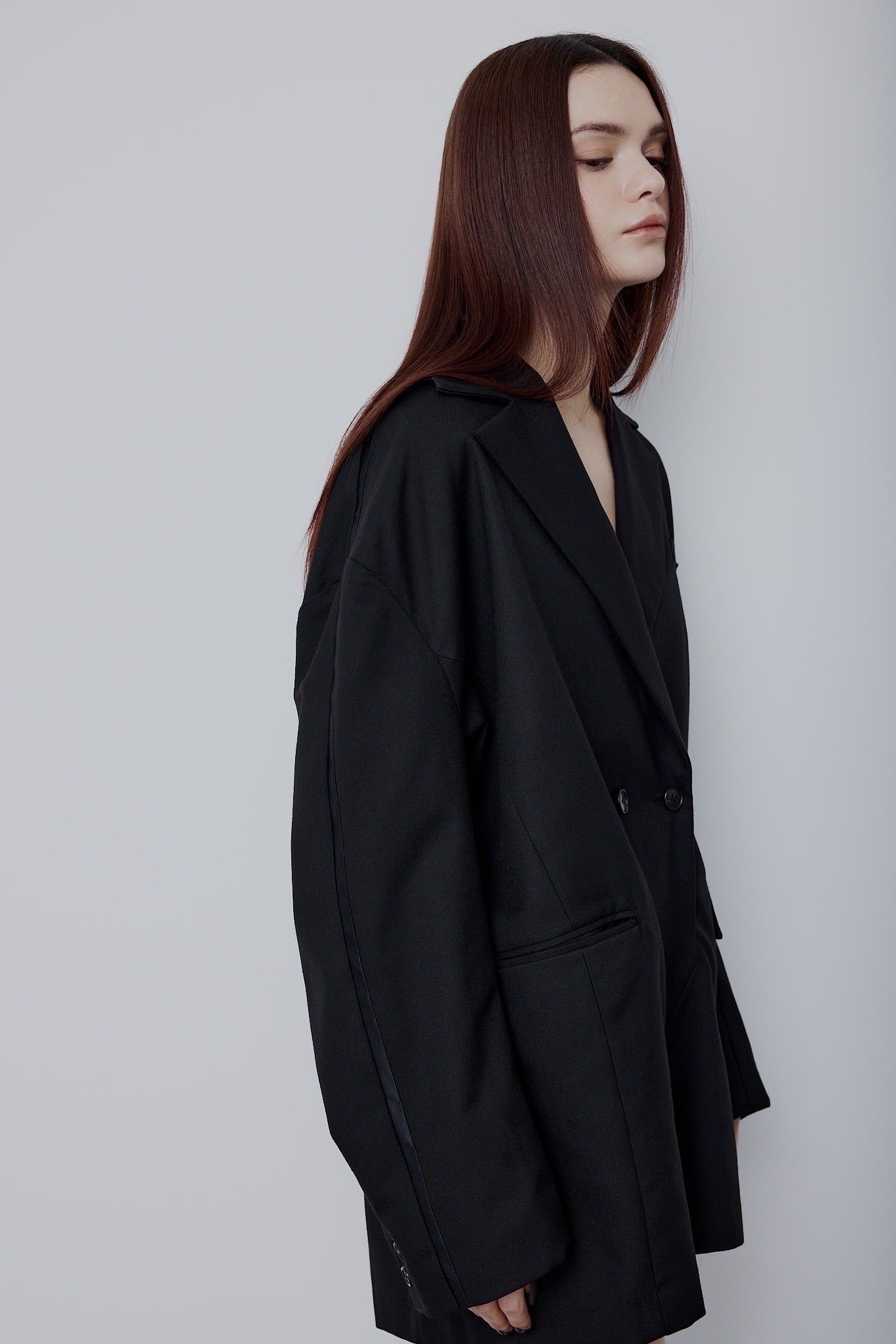Jacket rompers / ジャケットロンパース (ブラック)