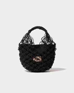 abaca twist bag S / ツイストバッグ (ブラック)