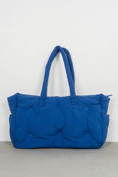 big quilt bag / ビッグキルティングバッグ (ブルー)  Knuth Marf