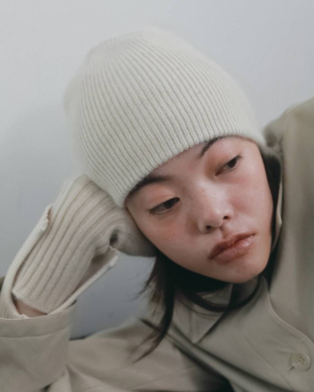 ラクーンニット ビーニー (アイボリー) Raccoon Knit Beanie (Ivory) / 26AW 【6月29日まで期間限定予約】
