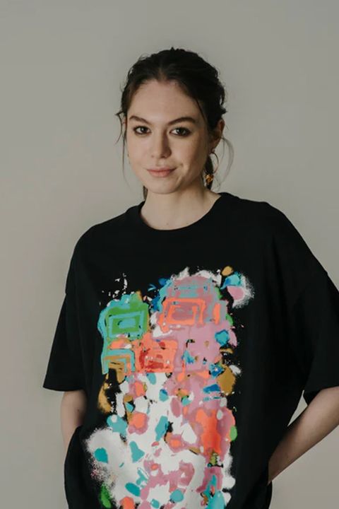 SPRAYPAINT BIG TEE / スプレーペイントビッグTシャツ (ブラック)