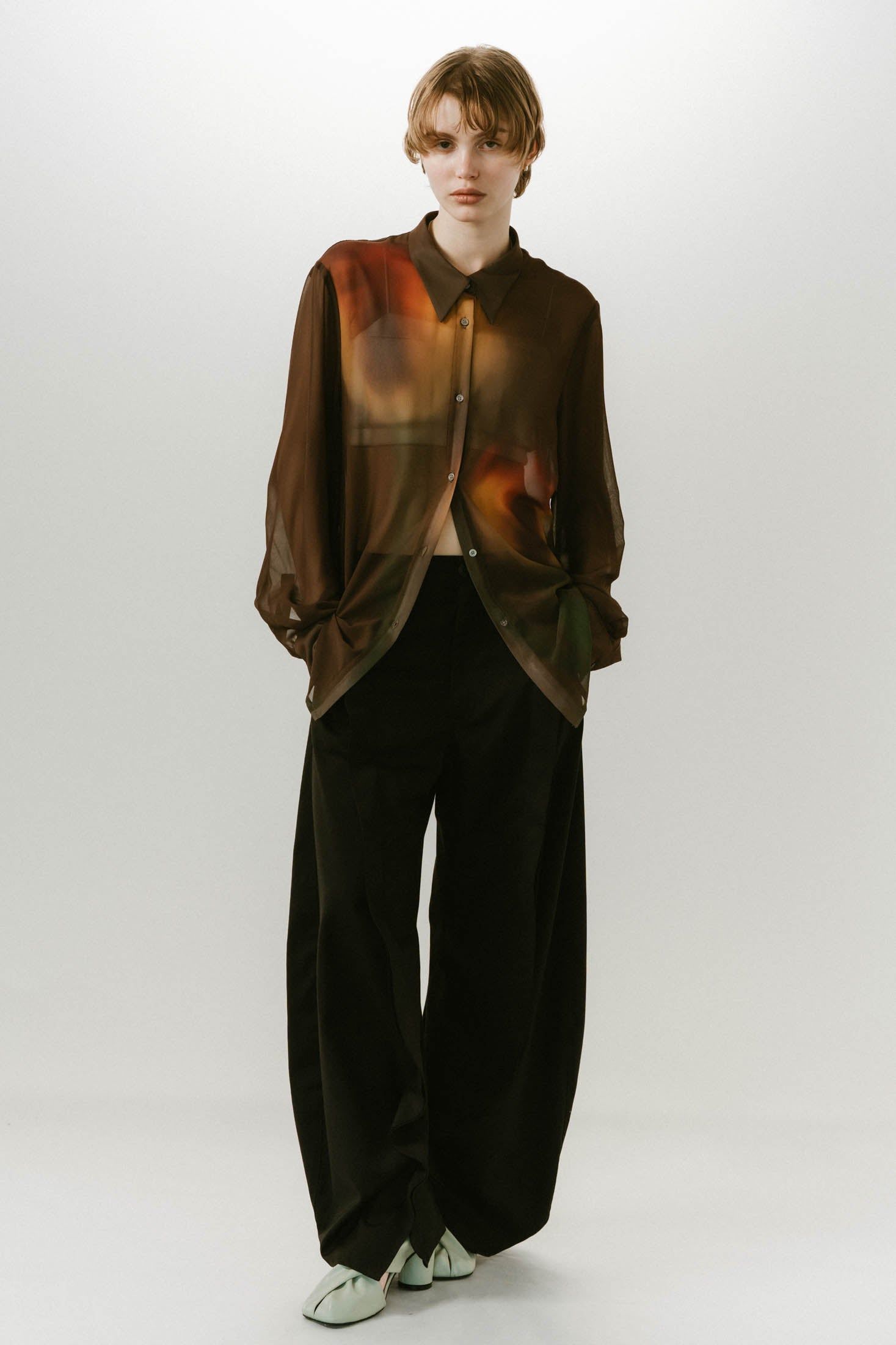 充実の品 Knuth Marf - 【予約】flower print sheer shirt / フラワー トップス