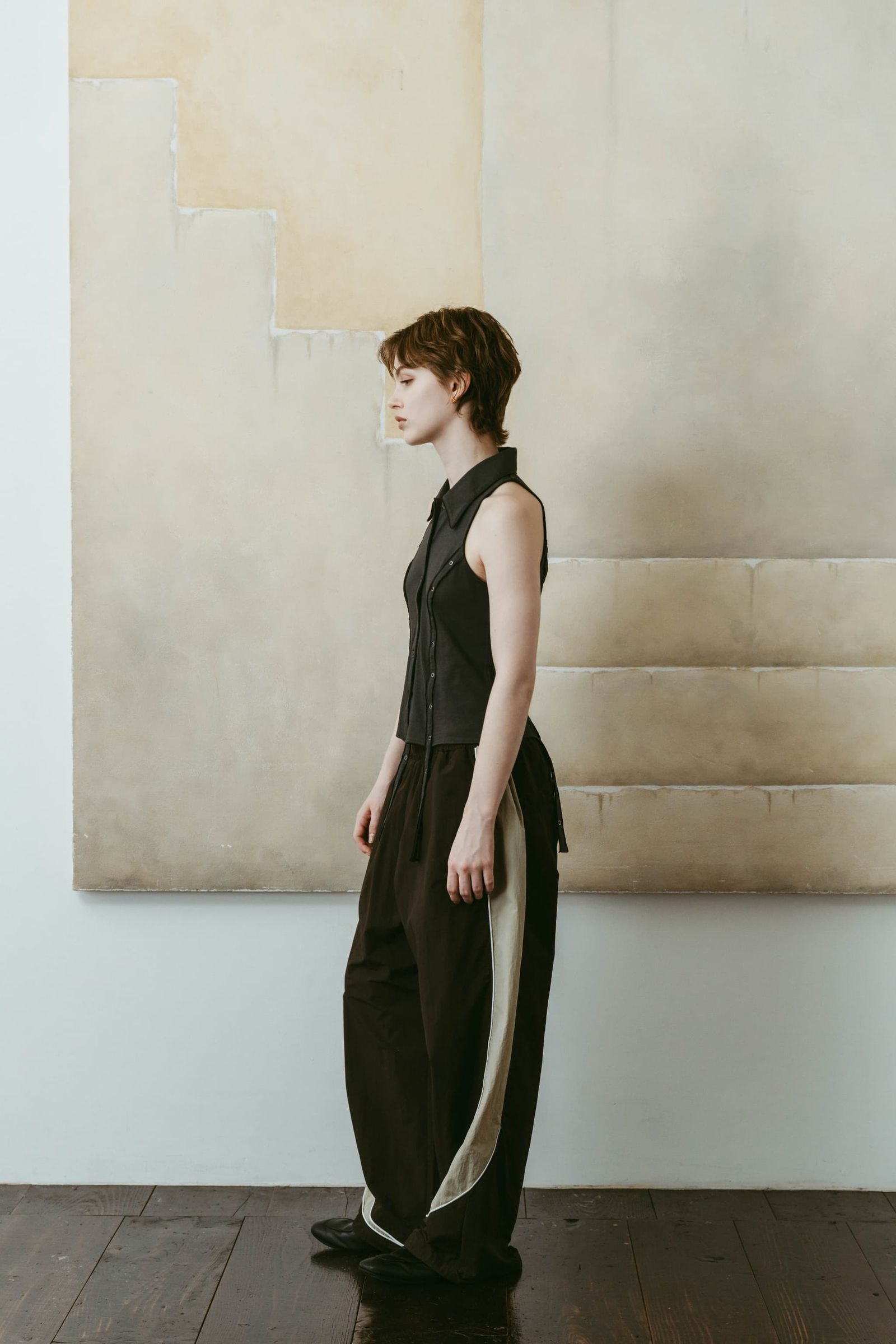 ナイロンイージーパンツ (ブラウン) nylon easy pants(unisex) (Brown) /  26SS
