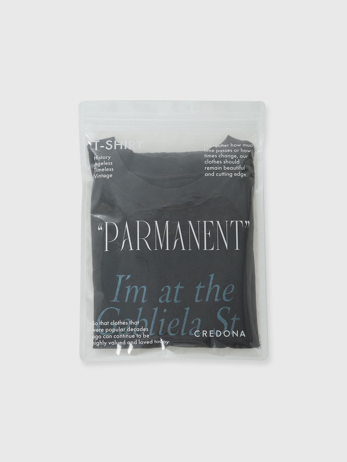 【25SS】PARMANENT TEE / パーマネント Tシャツ (ブラック)