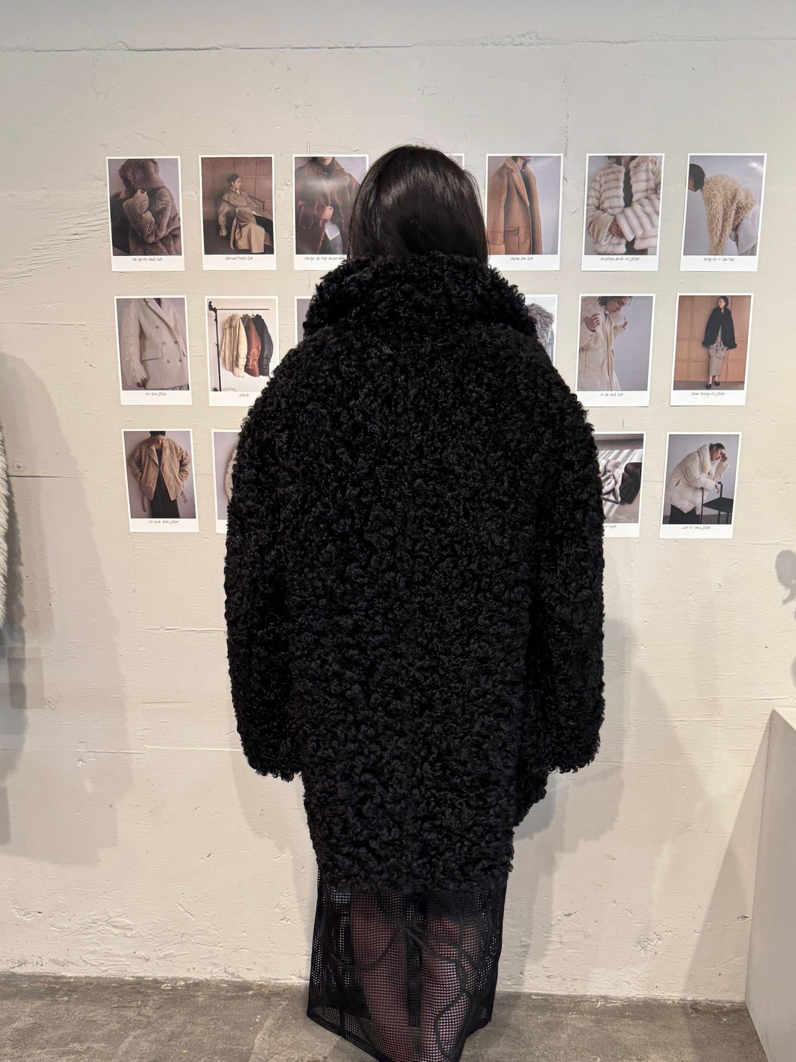 Vintage Like Fake Mouton Reversible Coat (ブラック) / ヴィンテージライクムートン リバーシブルファーコート / エコファー / フェイクファー