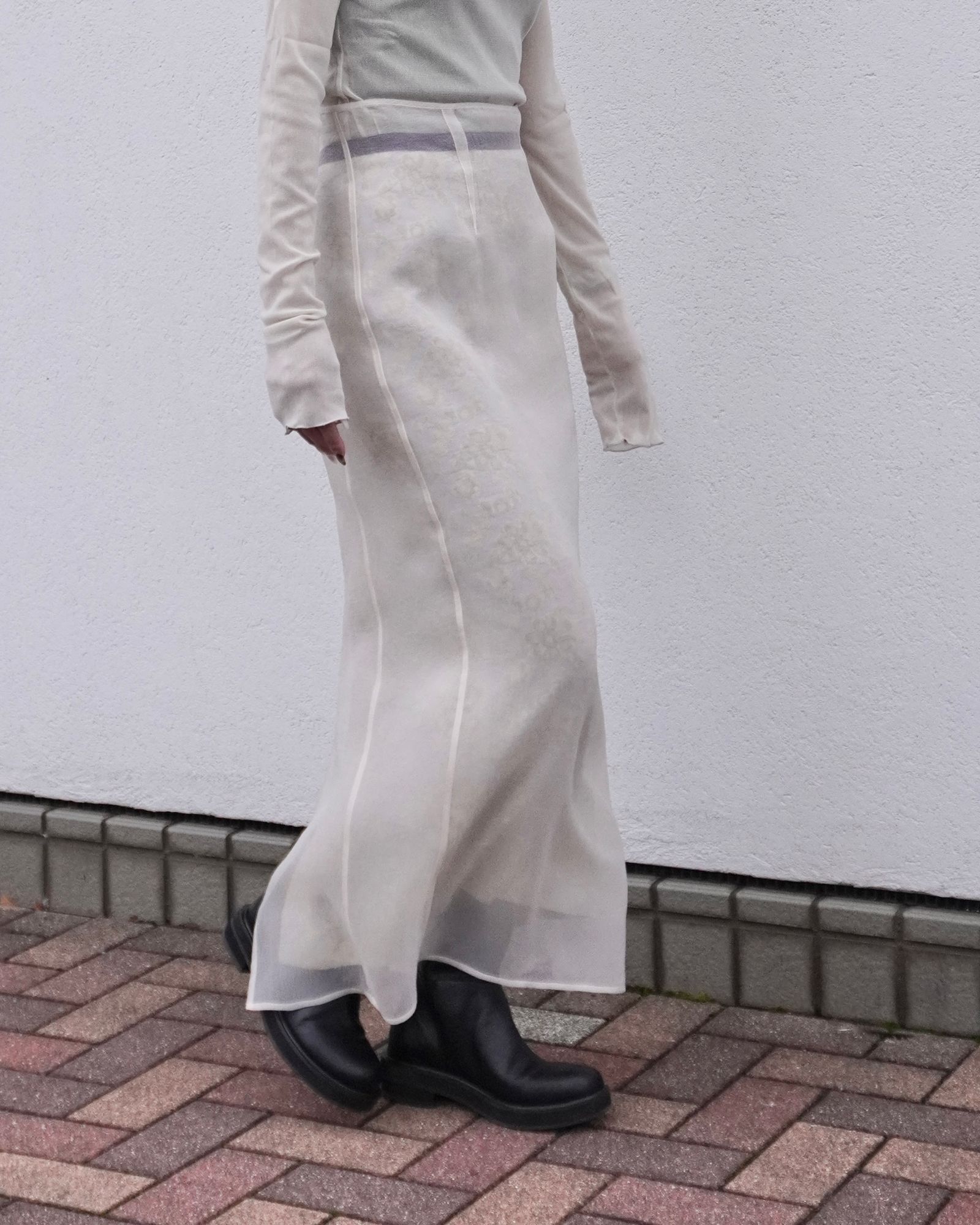 Louise jacquard skirt / ルイーズジャカードカート (イエロー)