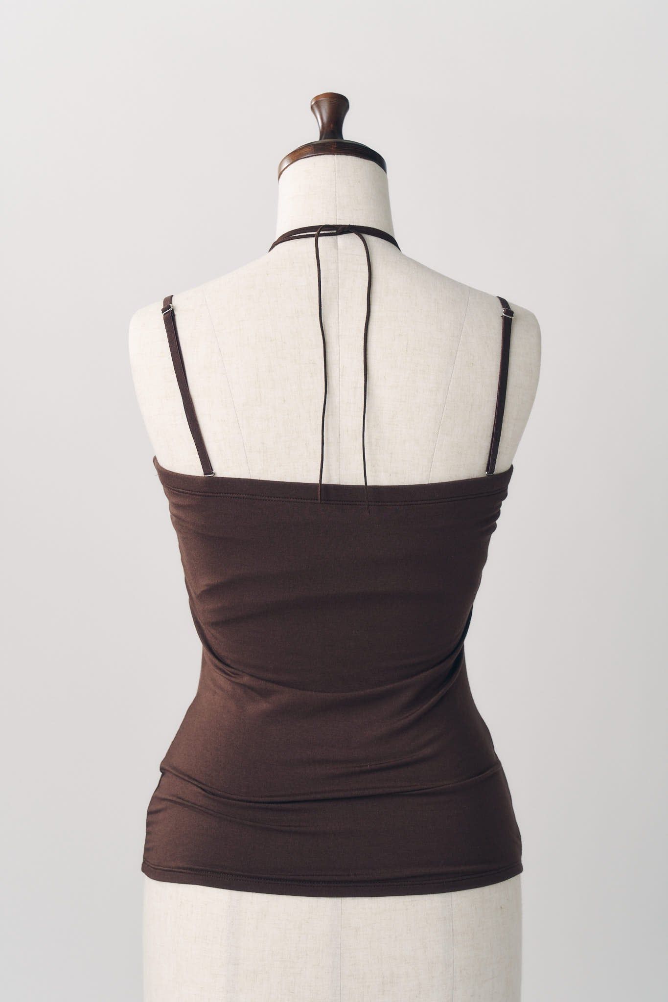 メニーウェイ ブラトップ (ブラウン) many way bra top (Brown) / 26AW