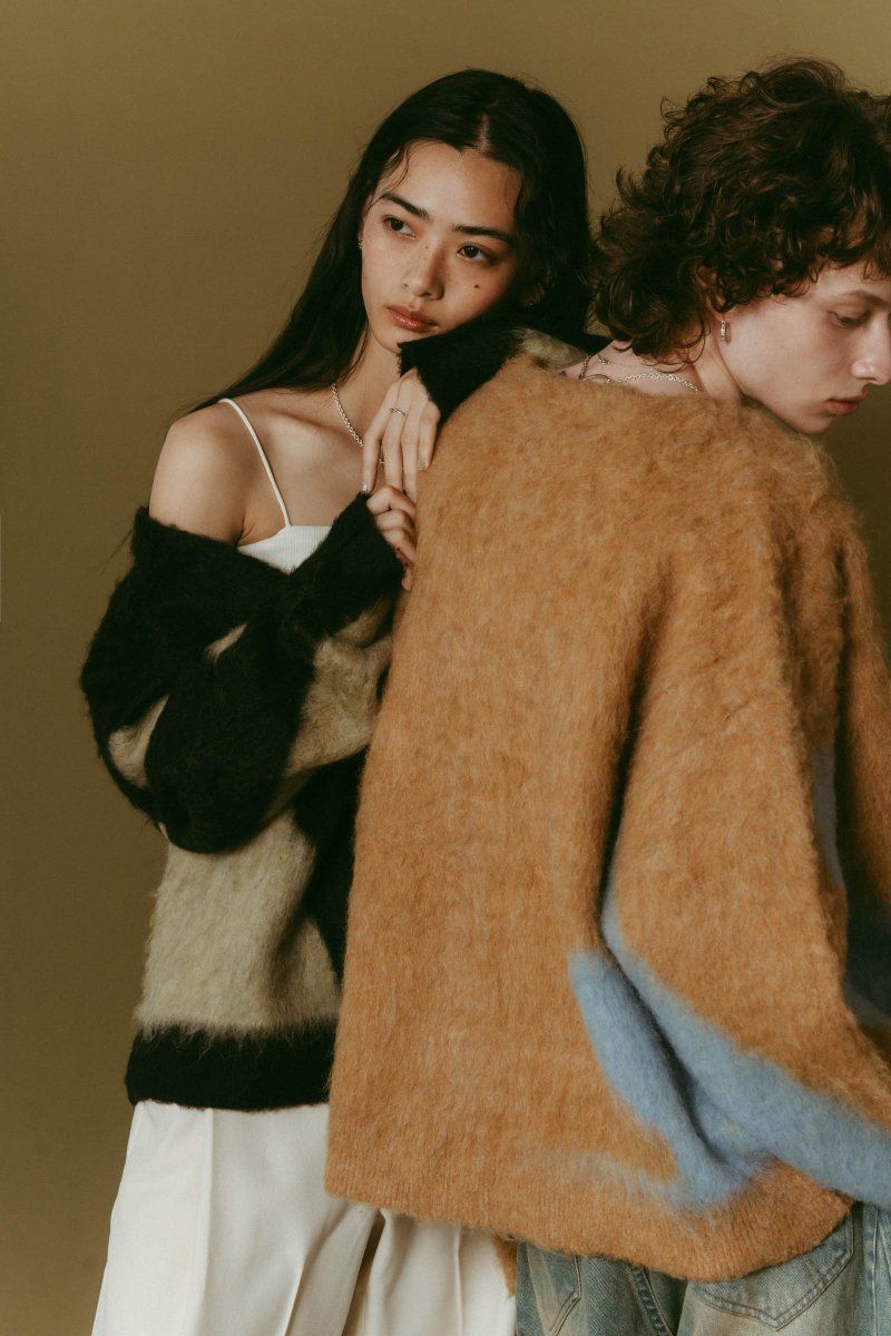 Vnack cardigan(unisex) / Vネックカーディガン (キャメル) / 25AW