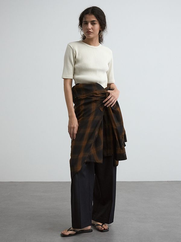 【25SS】ROME CHECK SHIRTS / チェックシャツ (ブラック)