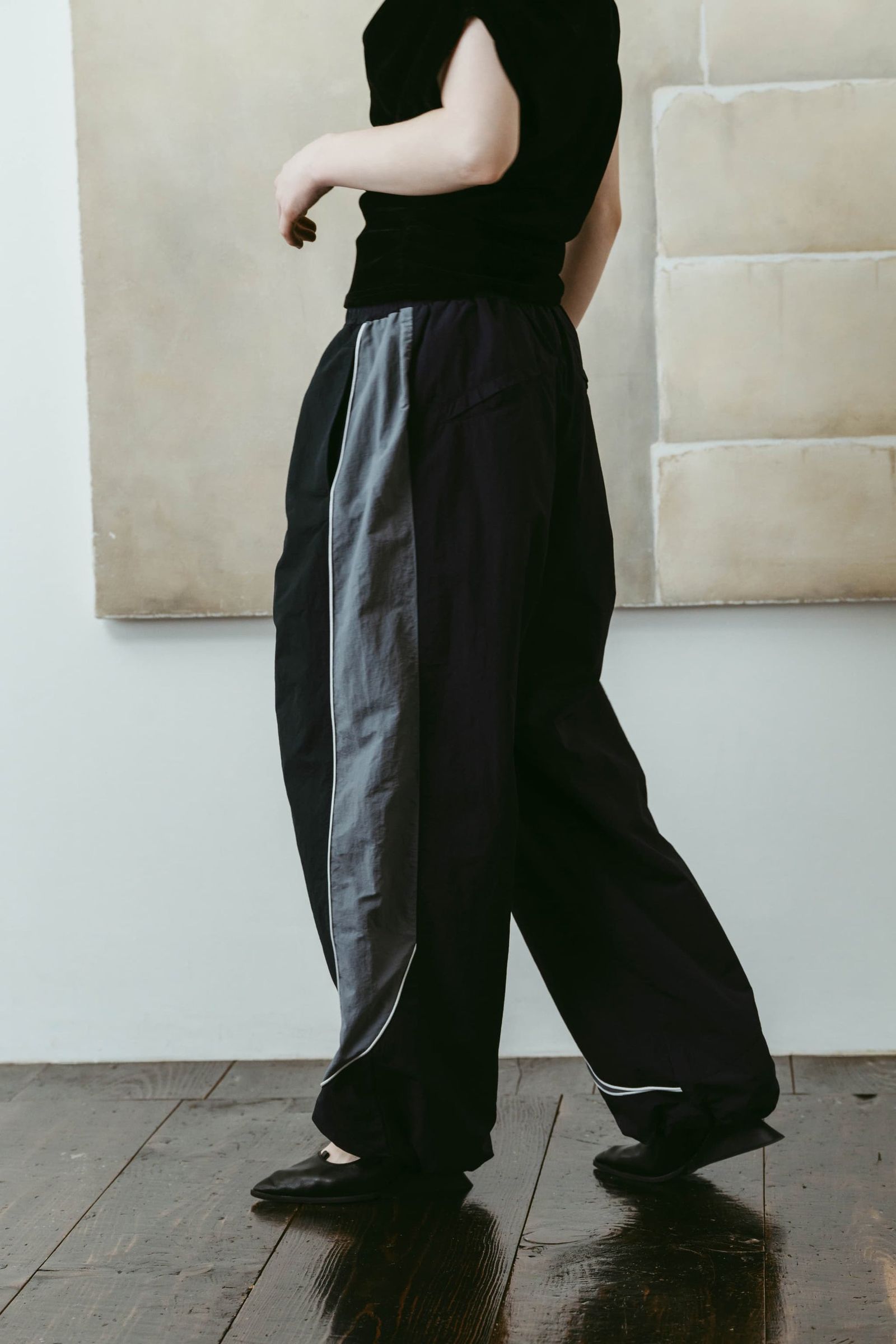 ナイロンイージーパンツ (ネイビー) nylon easy pants(unisex) (Navy) /  26SS