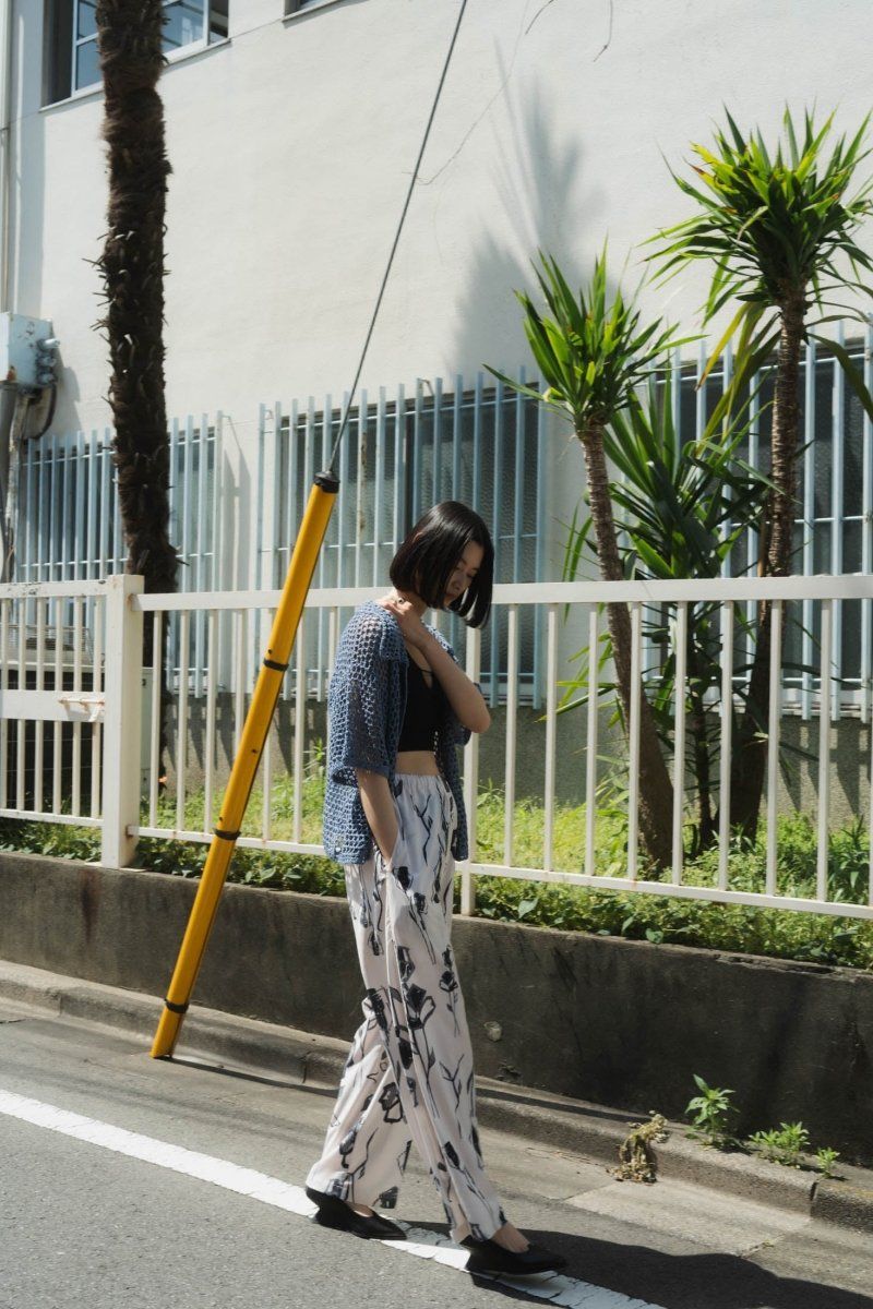 Knuth Marf - stripe flower pants / ストライプ フラワー