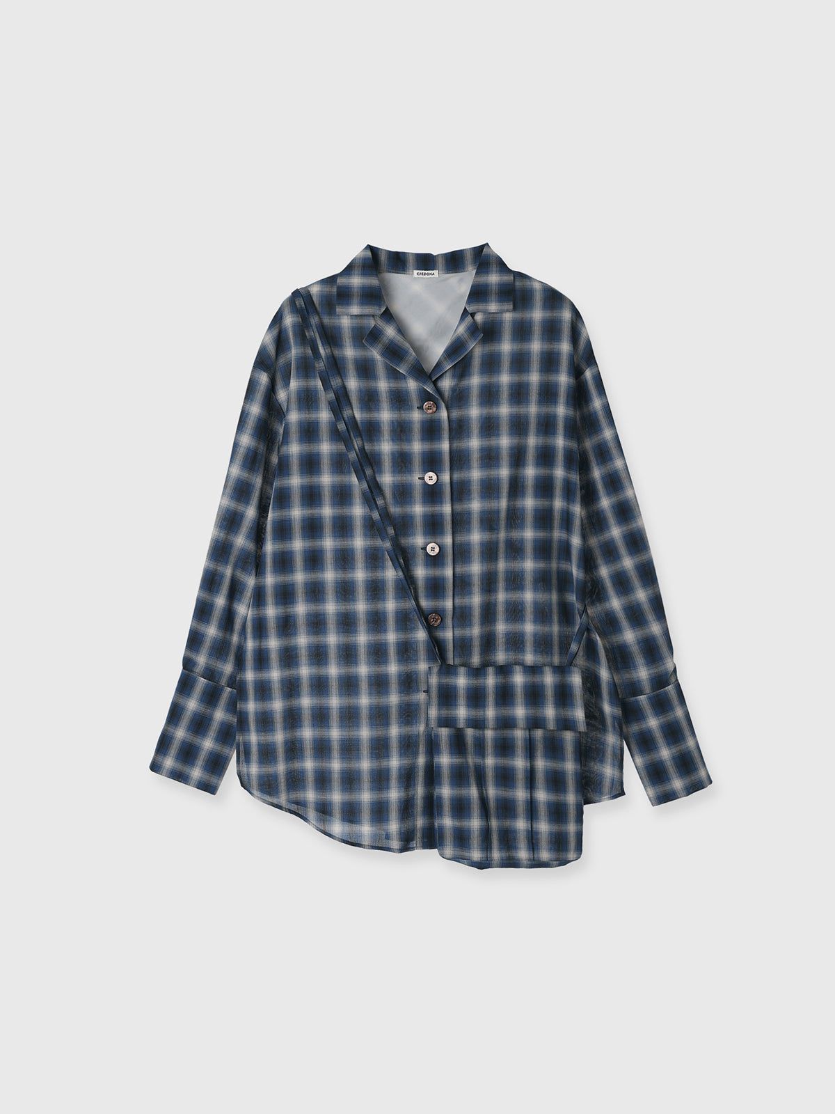 CREDONA - 【25AW】SHEER CHECK SHIRT JACKET / シアーチェック