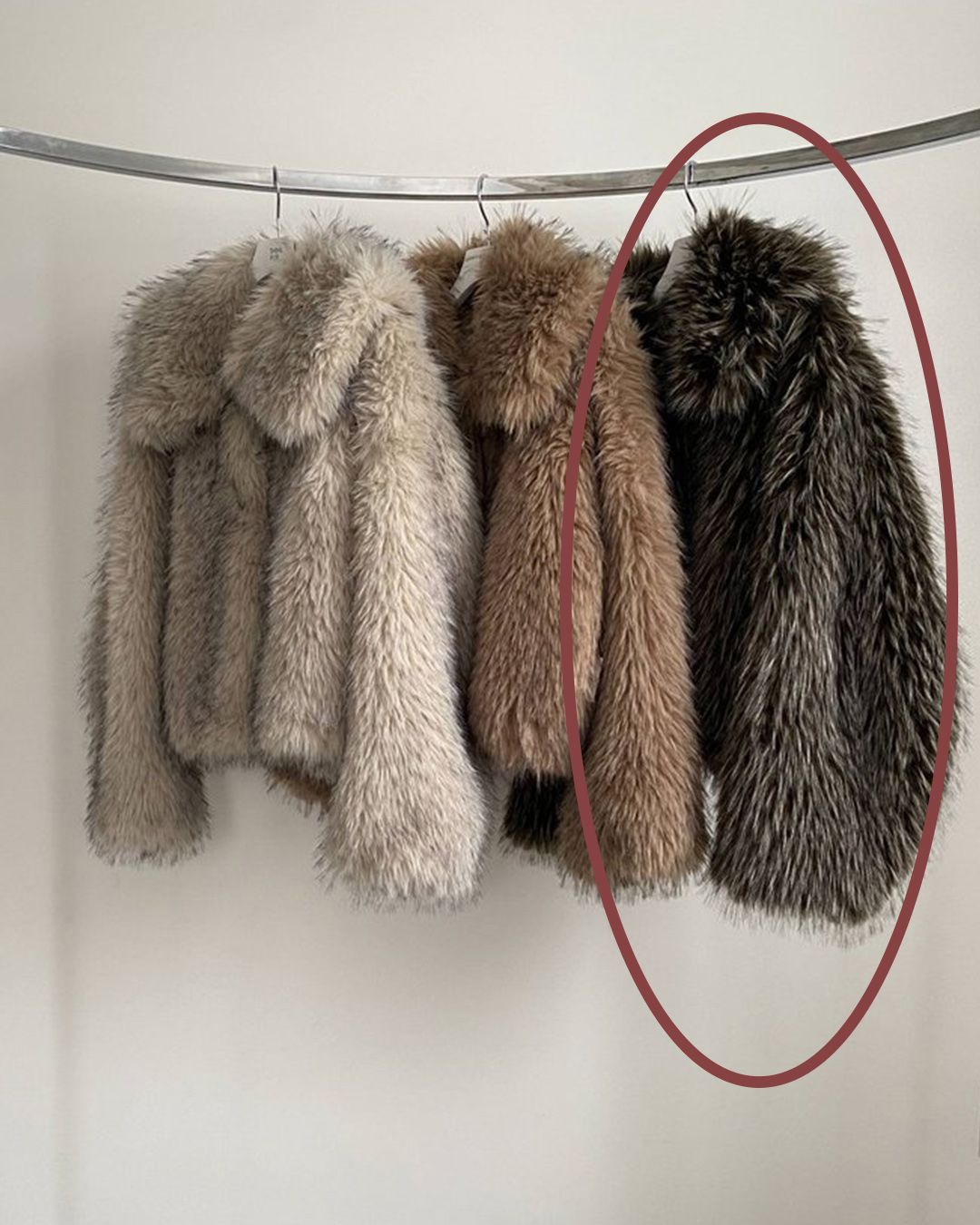 【先行予約】【26TH-09】ムートン調2ウェイファーコート (カーキ) 2way Collar Fox Like Fur Coat (Khaki) /  エコファー  /  フェイクファー 【受注期間6/14 23:59まで】