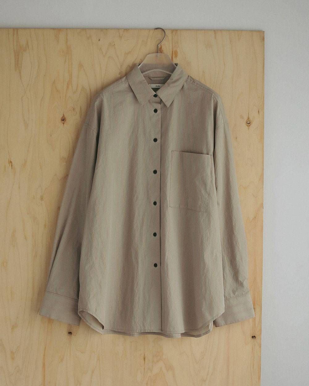ドライストライプシャツ (ベージュ) Dry Stripe Shirts (Beige) / 27SS