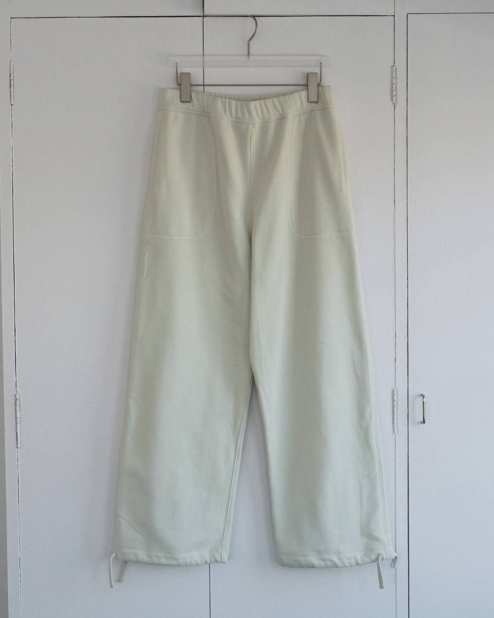 Stitch Sweat Pants / ステッチ スウェットパンツ (White) / 26SS
