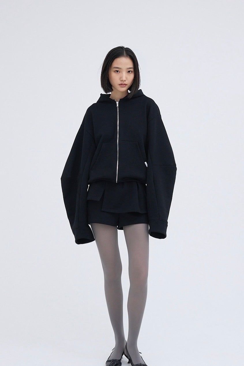 Edge frill shorts / エッジフリルショーツ (ブラック)