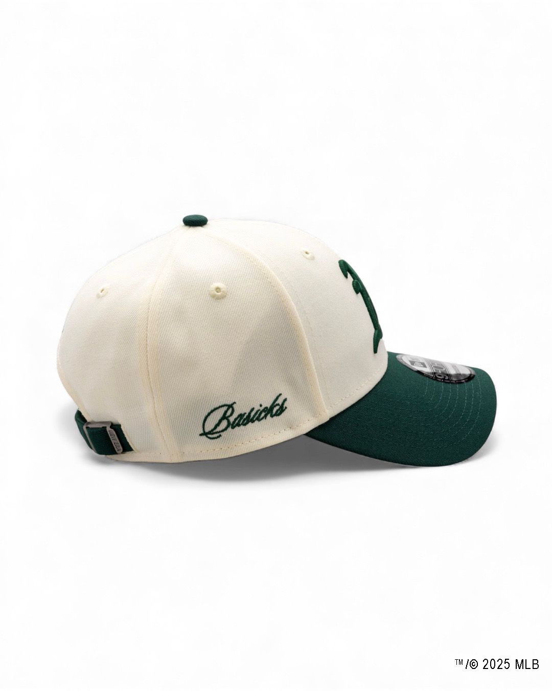 BASICKS x New Era® x MLB™ 9FORTY™ Athletics Cap / アスレチックス キャップ (ホワイト×グリーン)