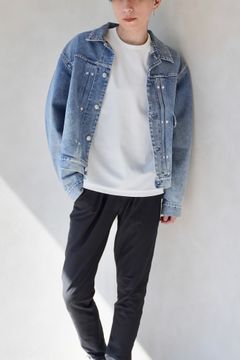 NEW CLASSIC JEAN JACKET / ニュークラシックデニムジャケット / メンズ (ブリーチブルー)